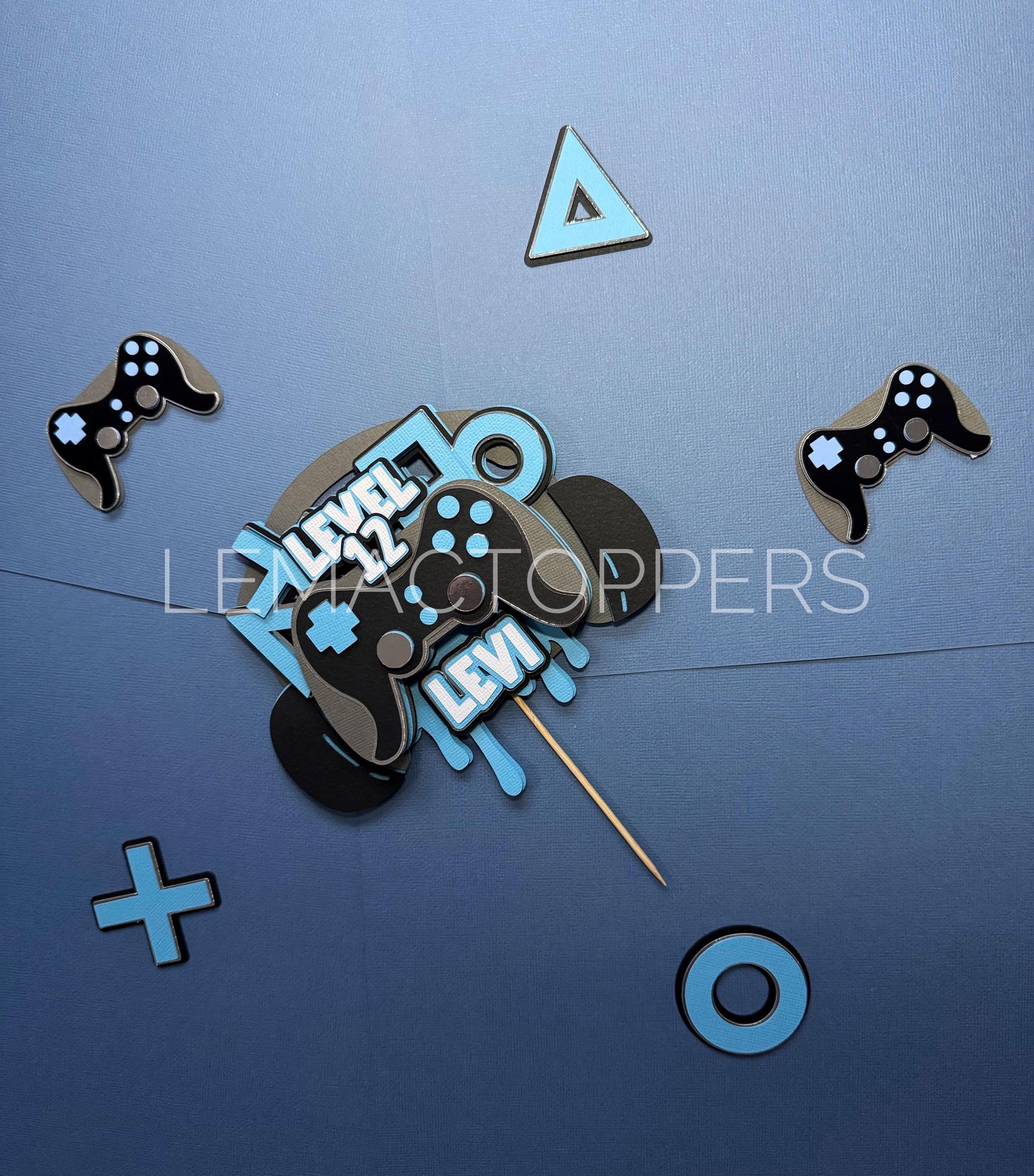 Custom Gamer Cake Topper