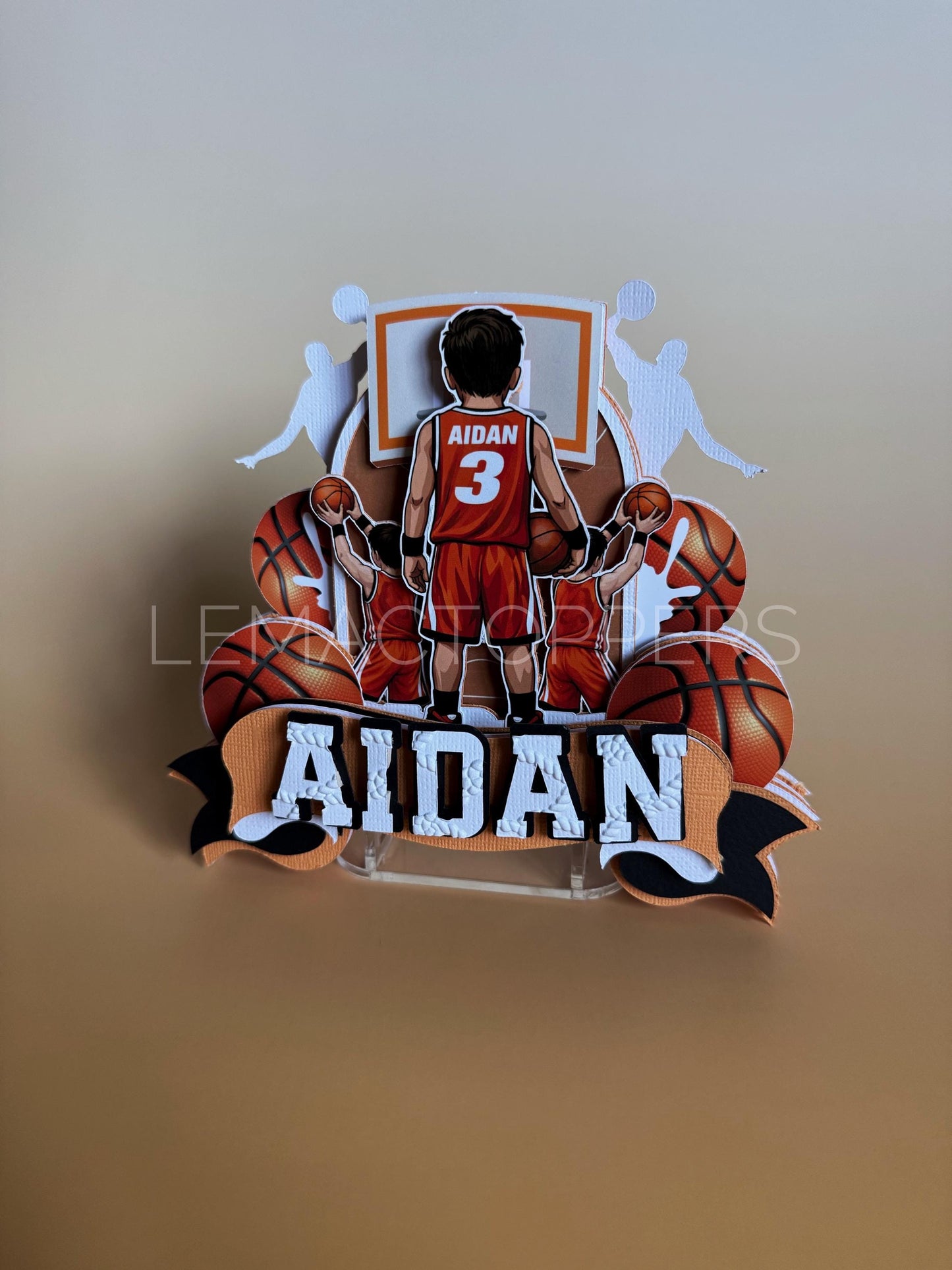 Basketball Cake Topper