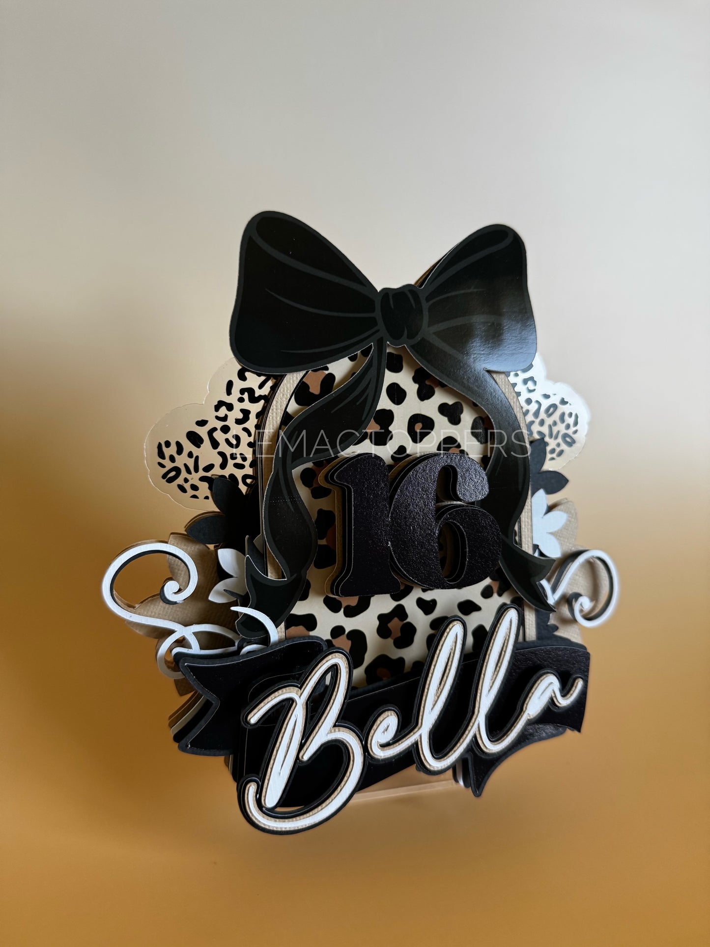 Leopard Print Cake Topper
