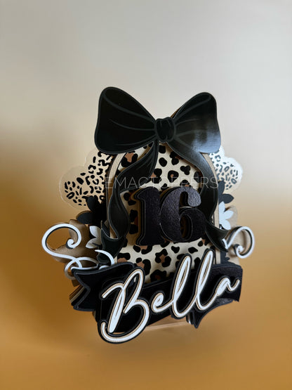 Leopard Print Cake Topper