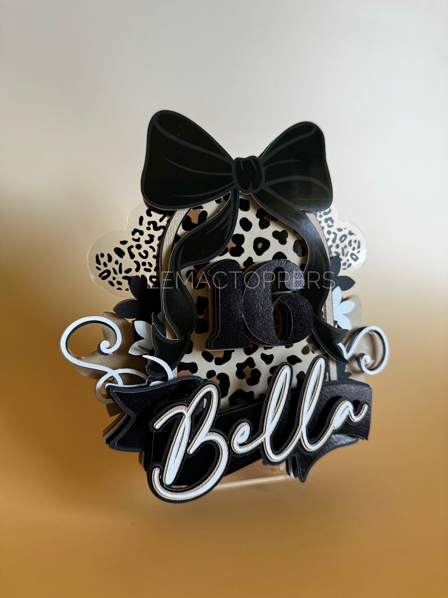 Leopard Print Cake Topper