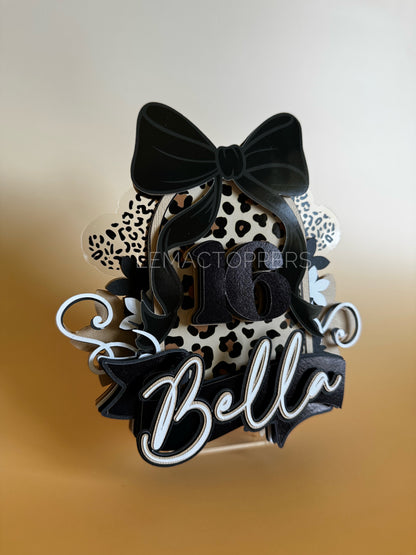 Leopard Print Cake Topper