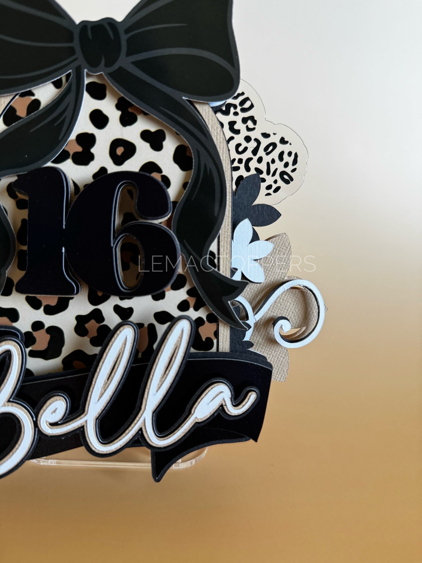 Leopard Print Cake Topper