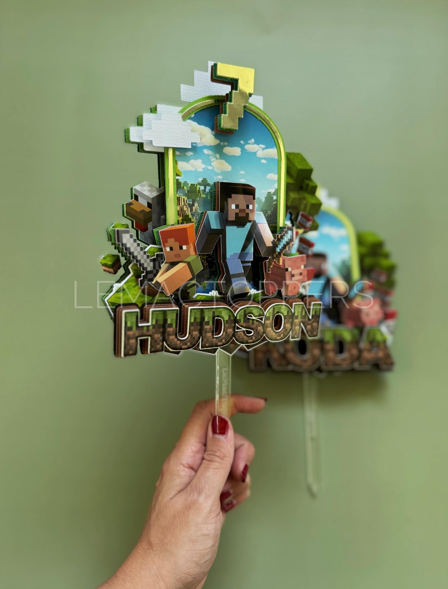 Custom Gamer Cake Topper