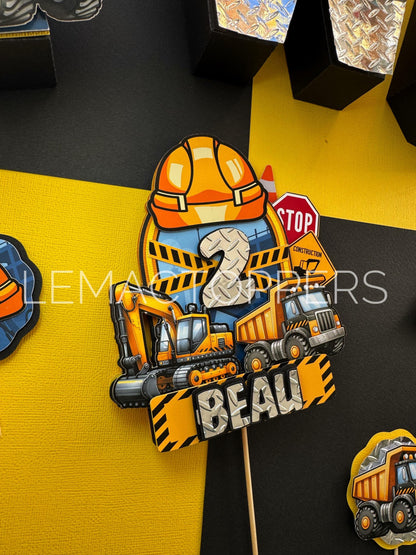 Construction Cupcake Toppers