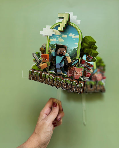 Custom Gamer Cake Topper