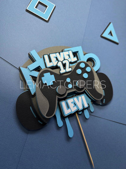Custom Gamer Cake Topper