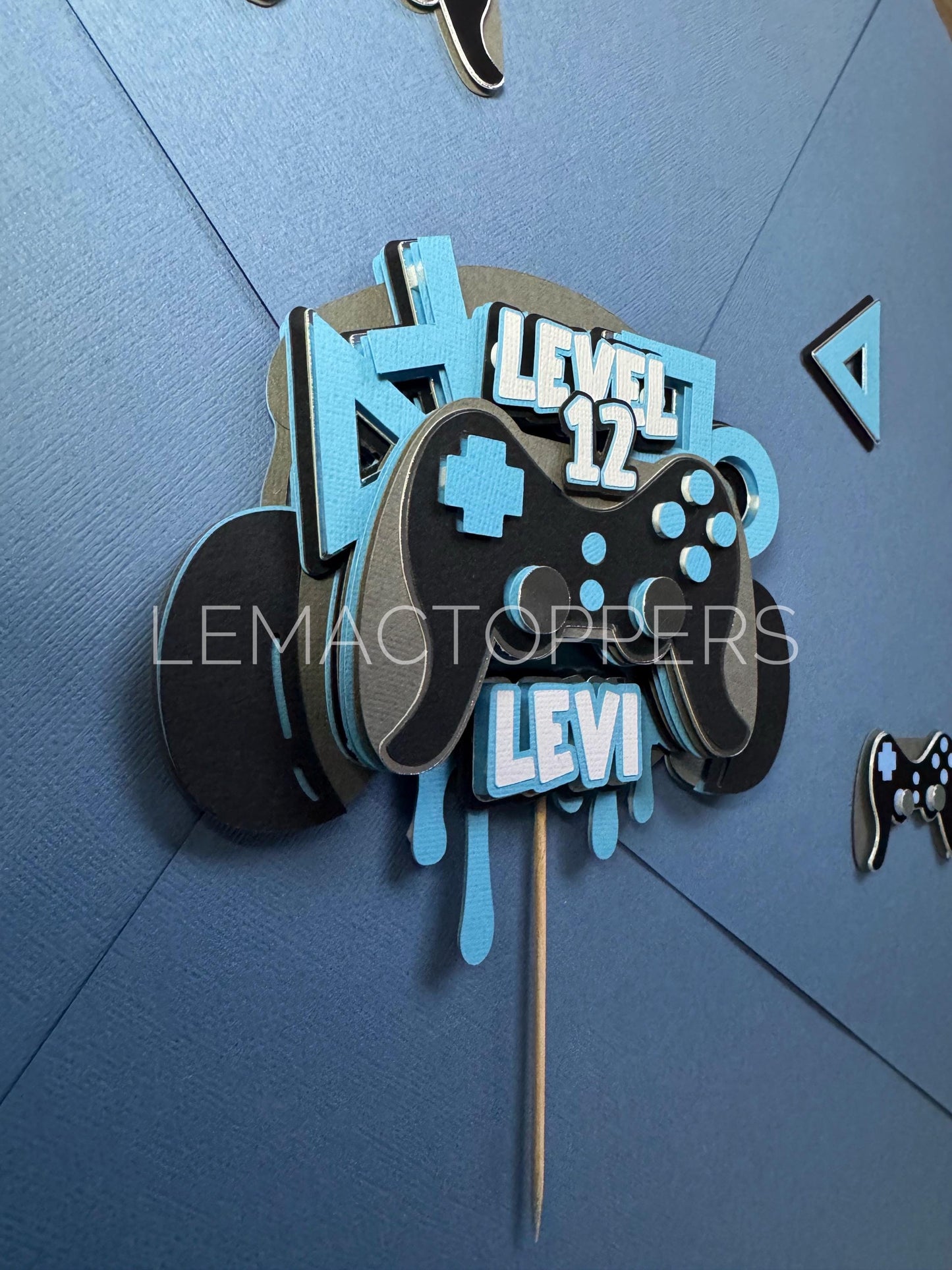 Custom Gamer Cake Topper
