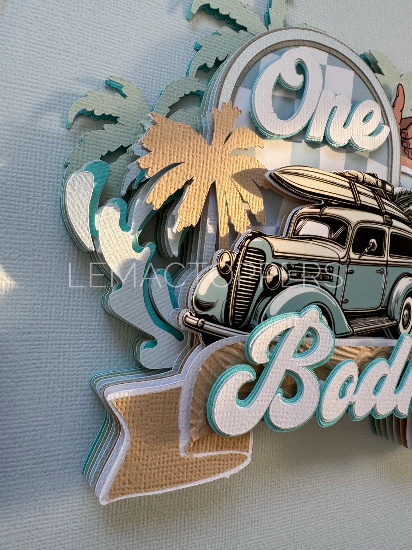 Surf Cake Topper
