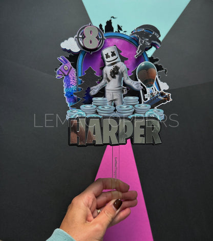 Gamer Cake Topper