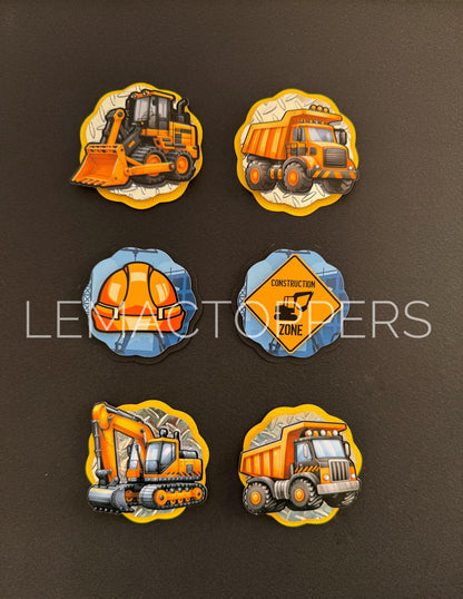 Construction Cupcake Toppers