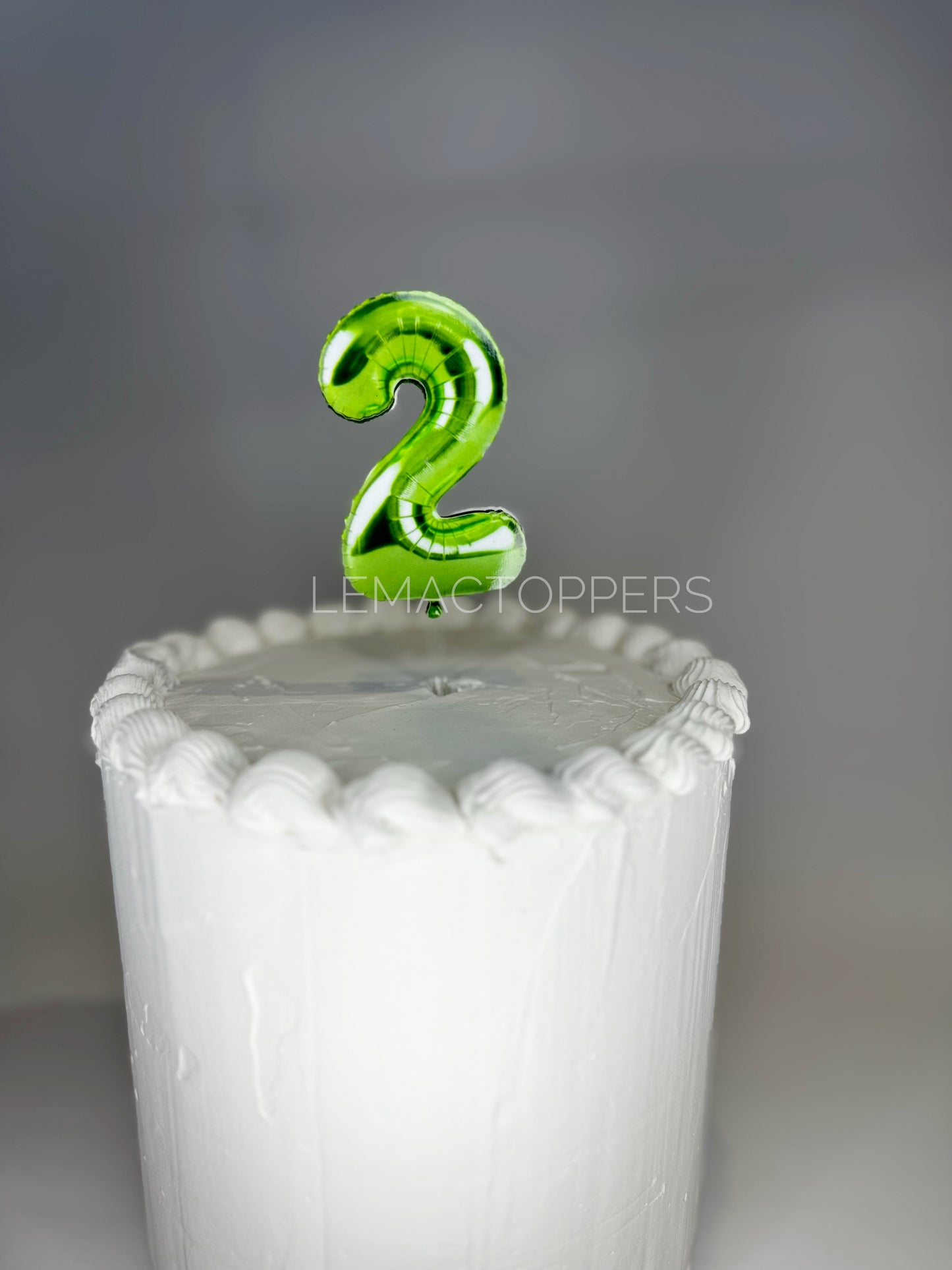 Foil Balloon Number Cake Topper