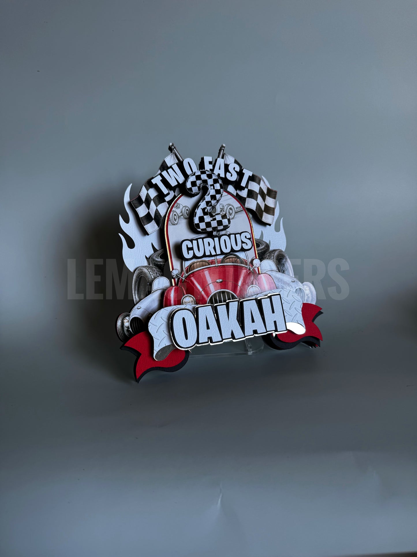 Two Fast Car Cake Topper