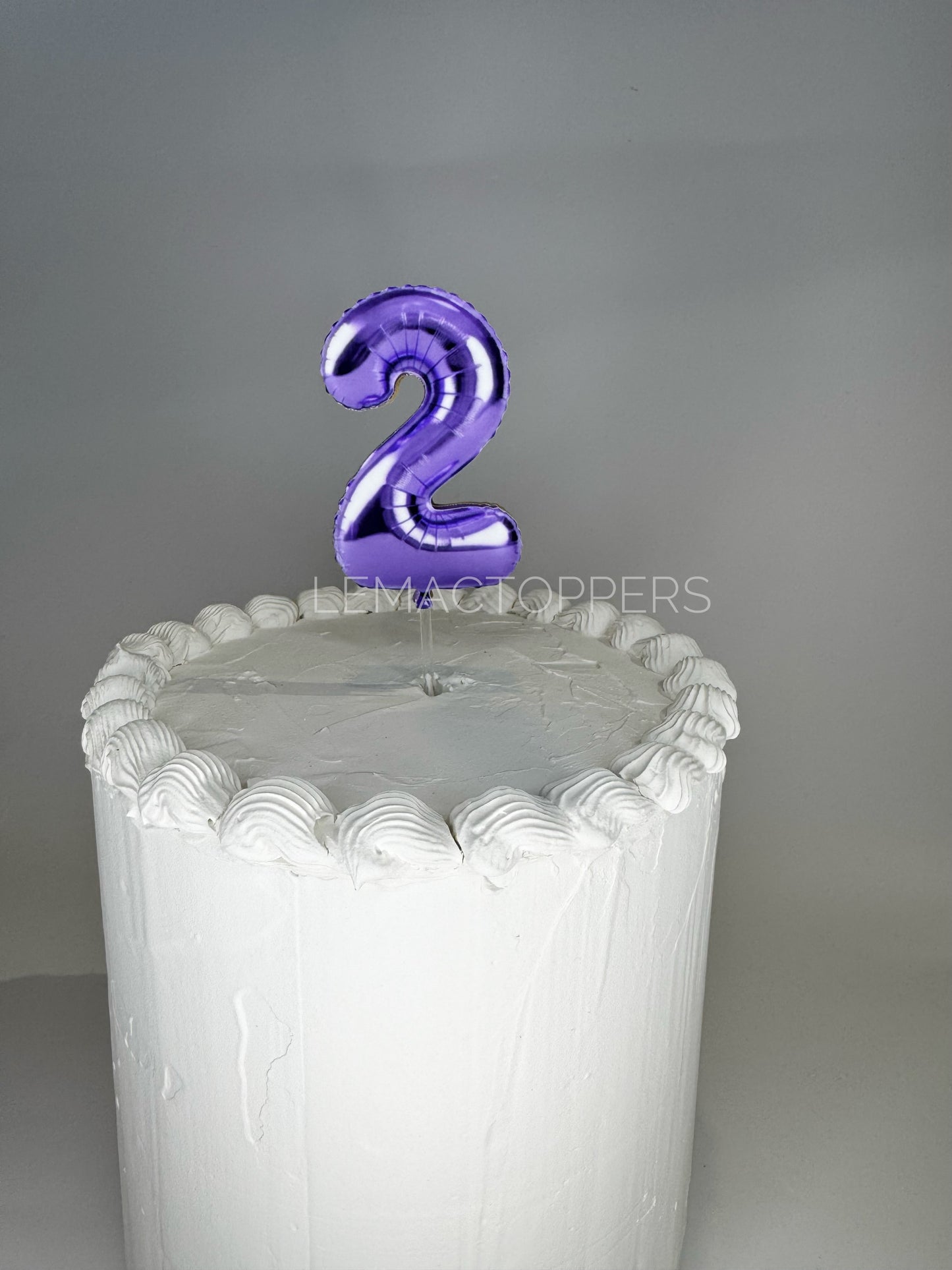 Foil Balloon Number Cake Topper