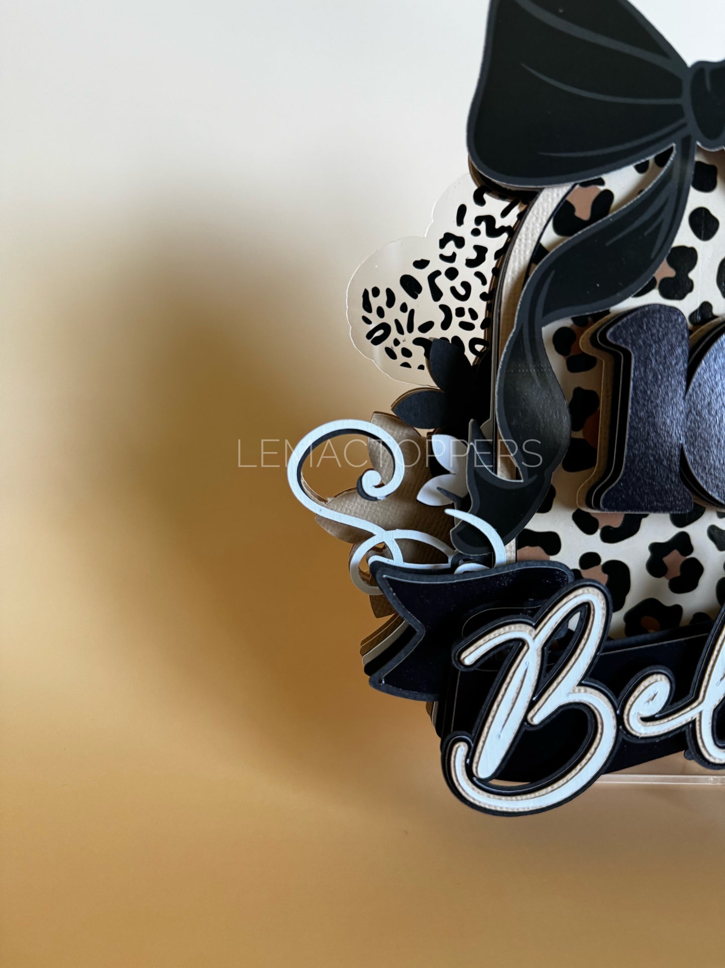 Leopard Print Cake Topper