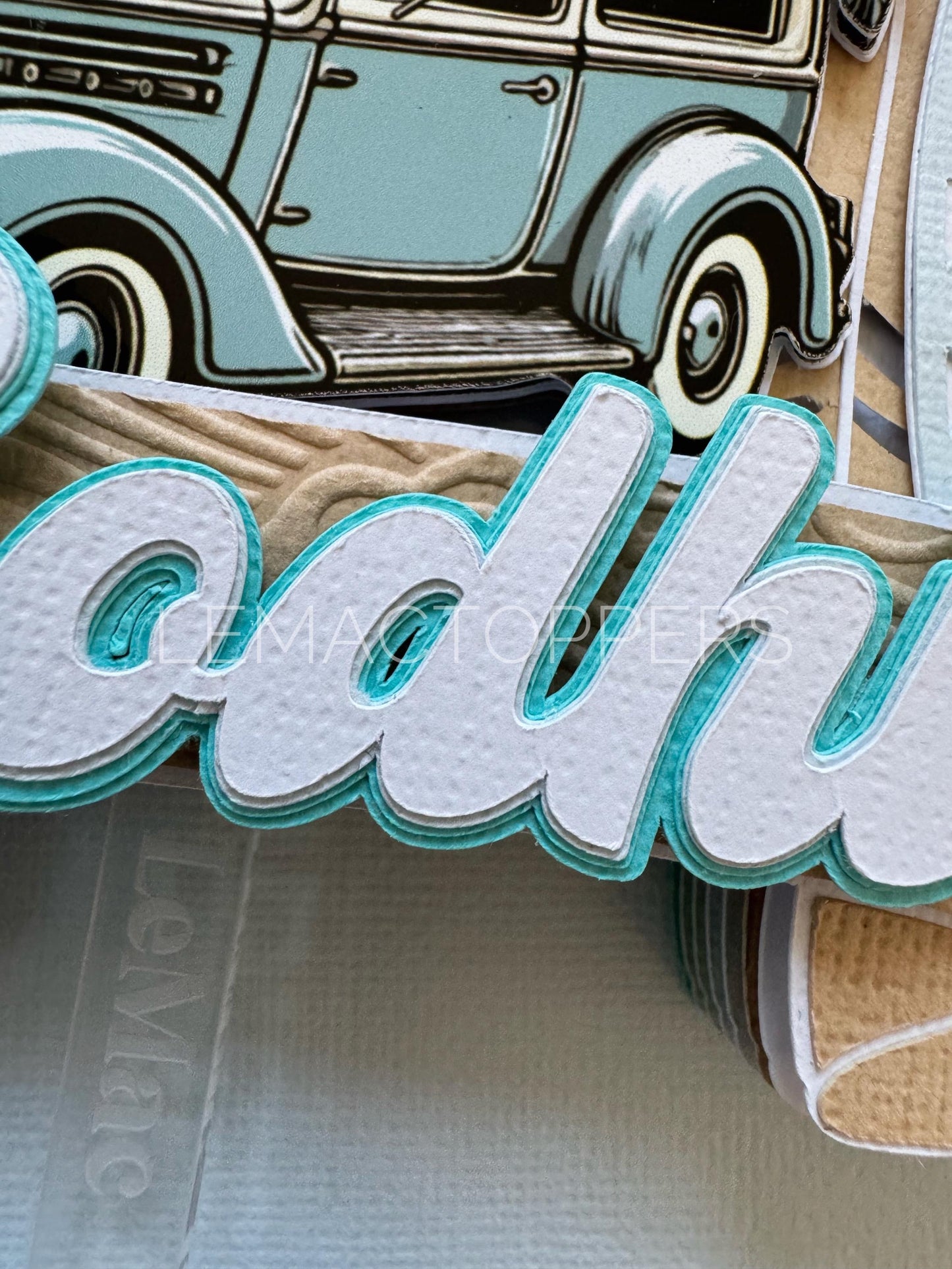 Surf Cake Topper