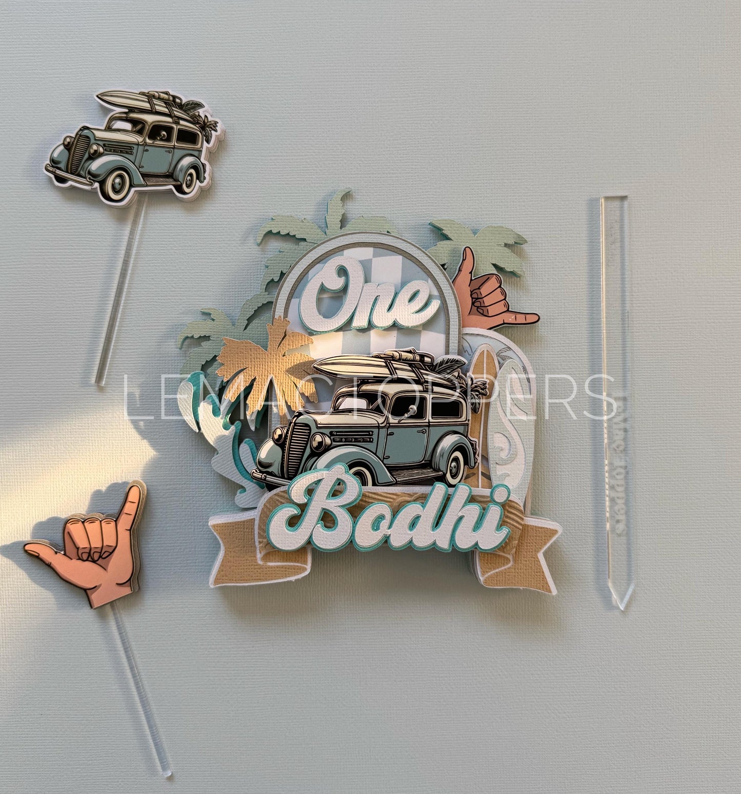 Surf Cake Topper