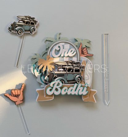 Surf Cake Topper