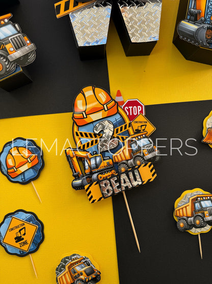 Construction Cupcake Toppers