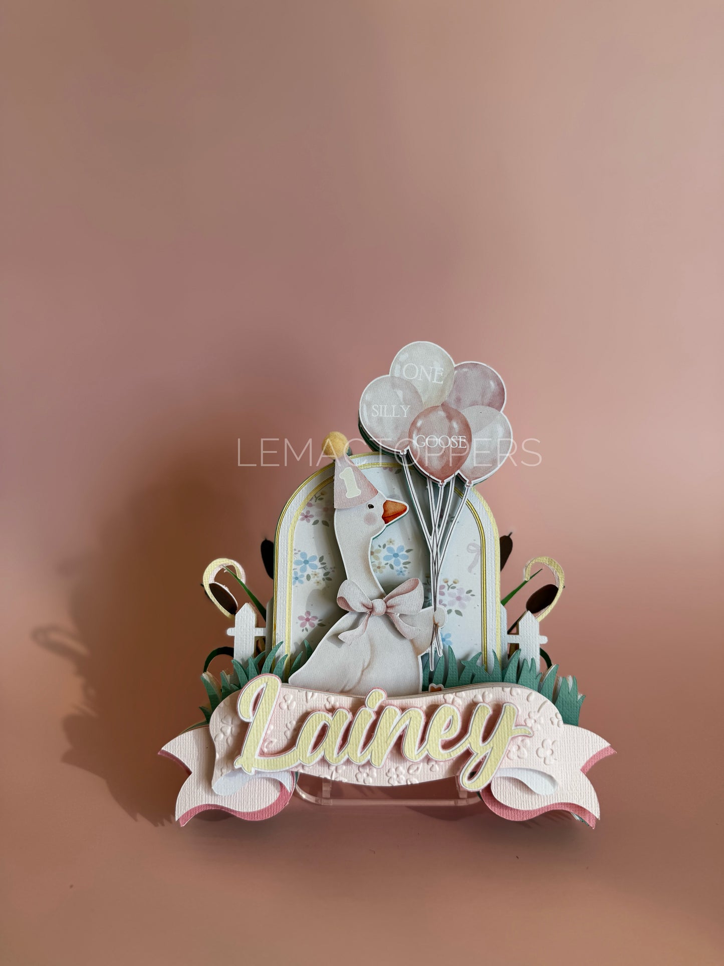 One silly goose Cake topper