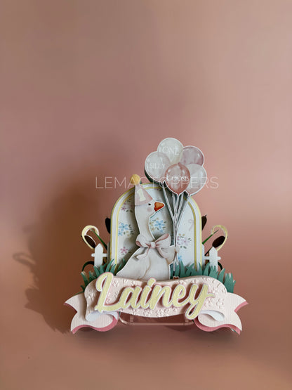 One silly goose Cake topper