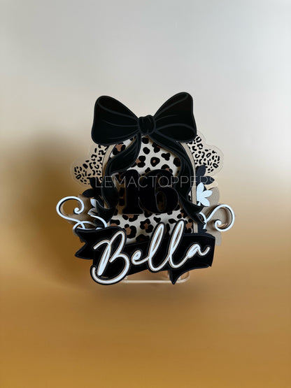 Leopard Print Cake Topper