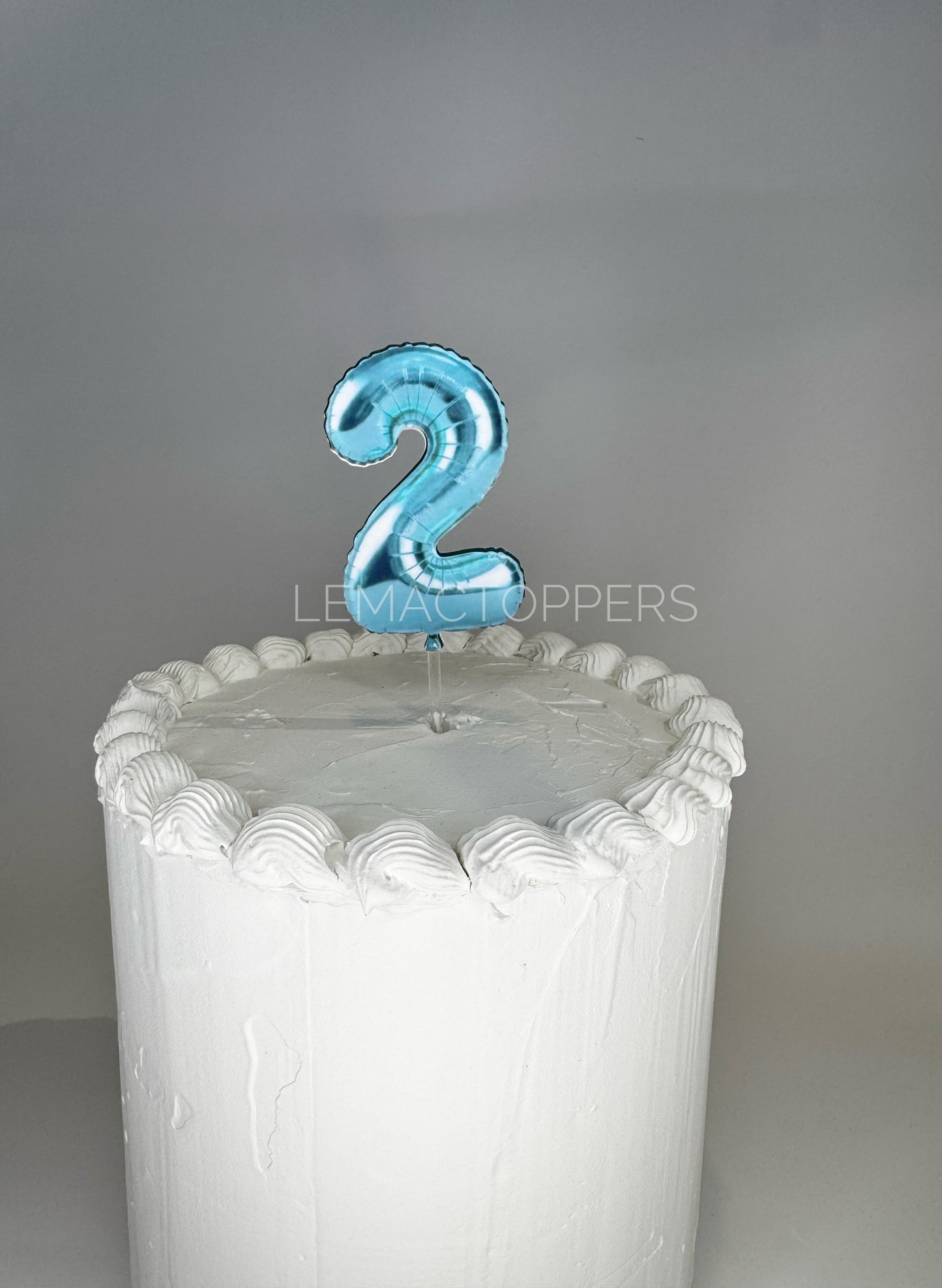 Foil Balloon Number Cake Topper