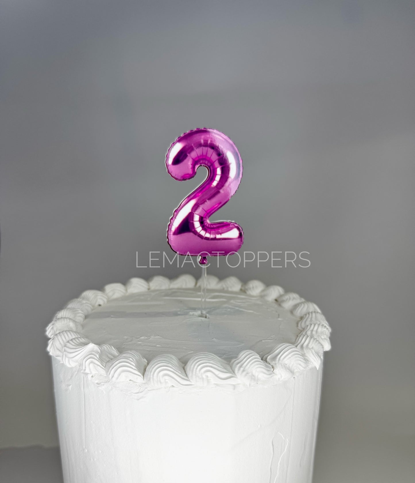 Foil Balloon Number Cake Topper
