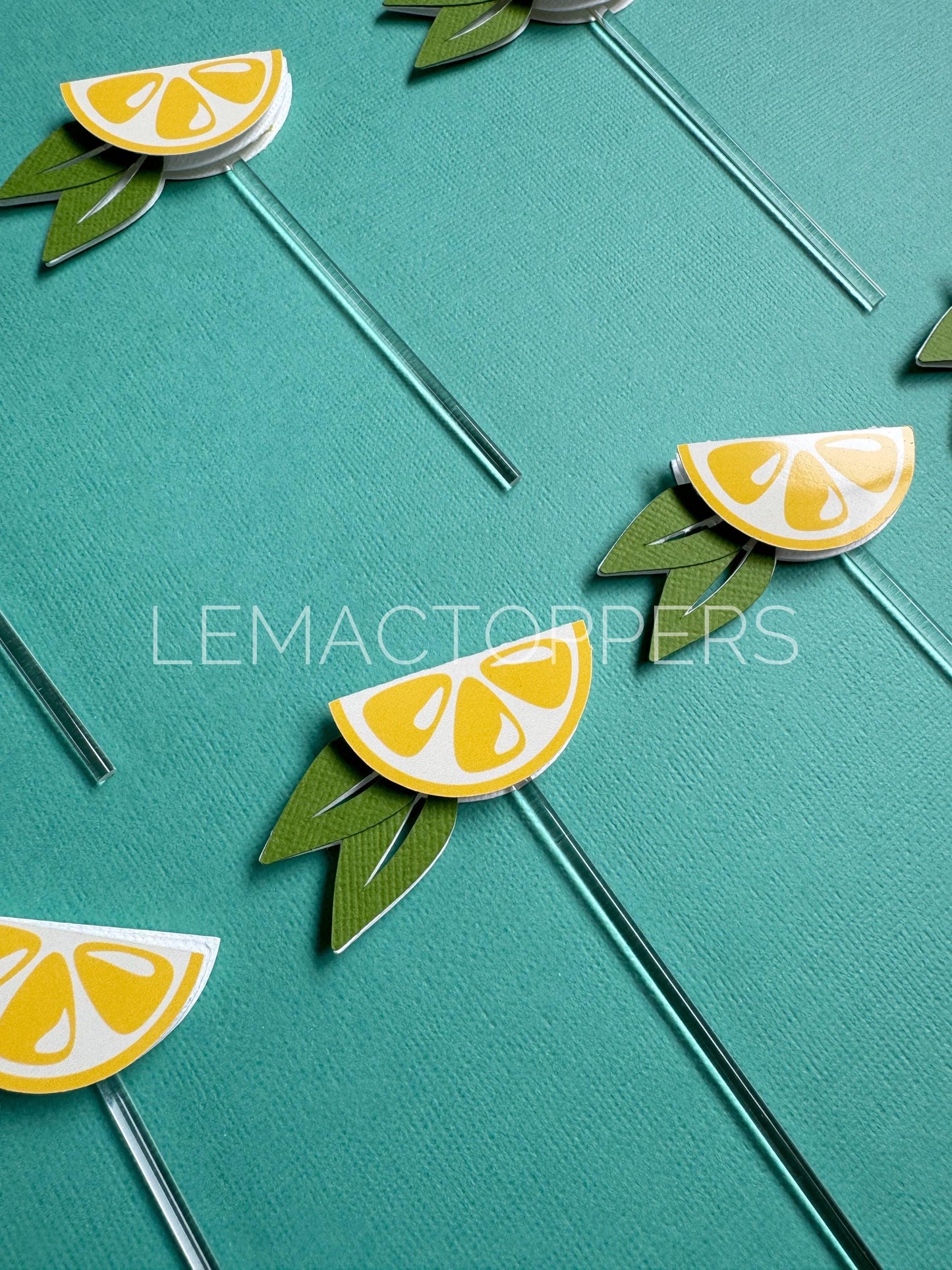 Lemon Cupcake Toppers