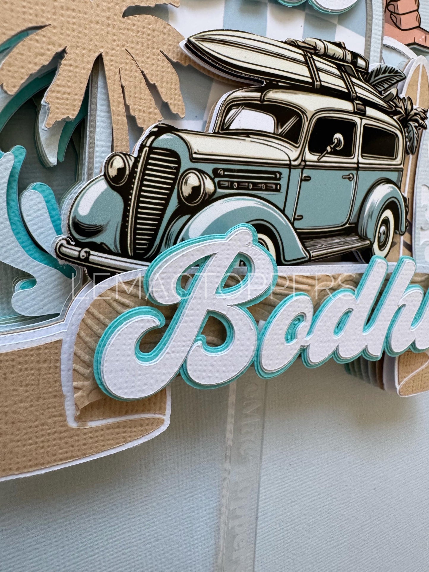 Surf Cake Topper