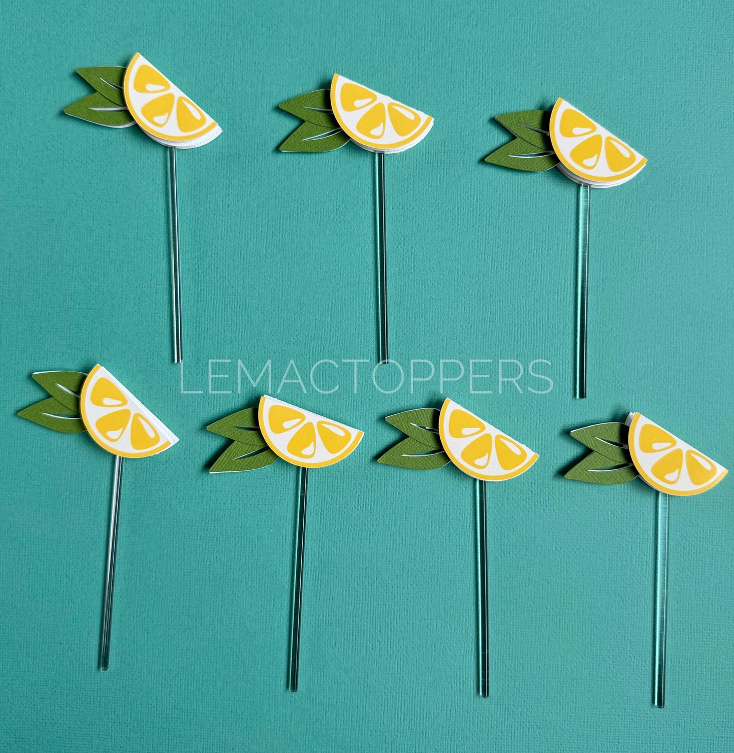 Lemon Cupcake Toppers