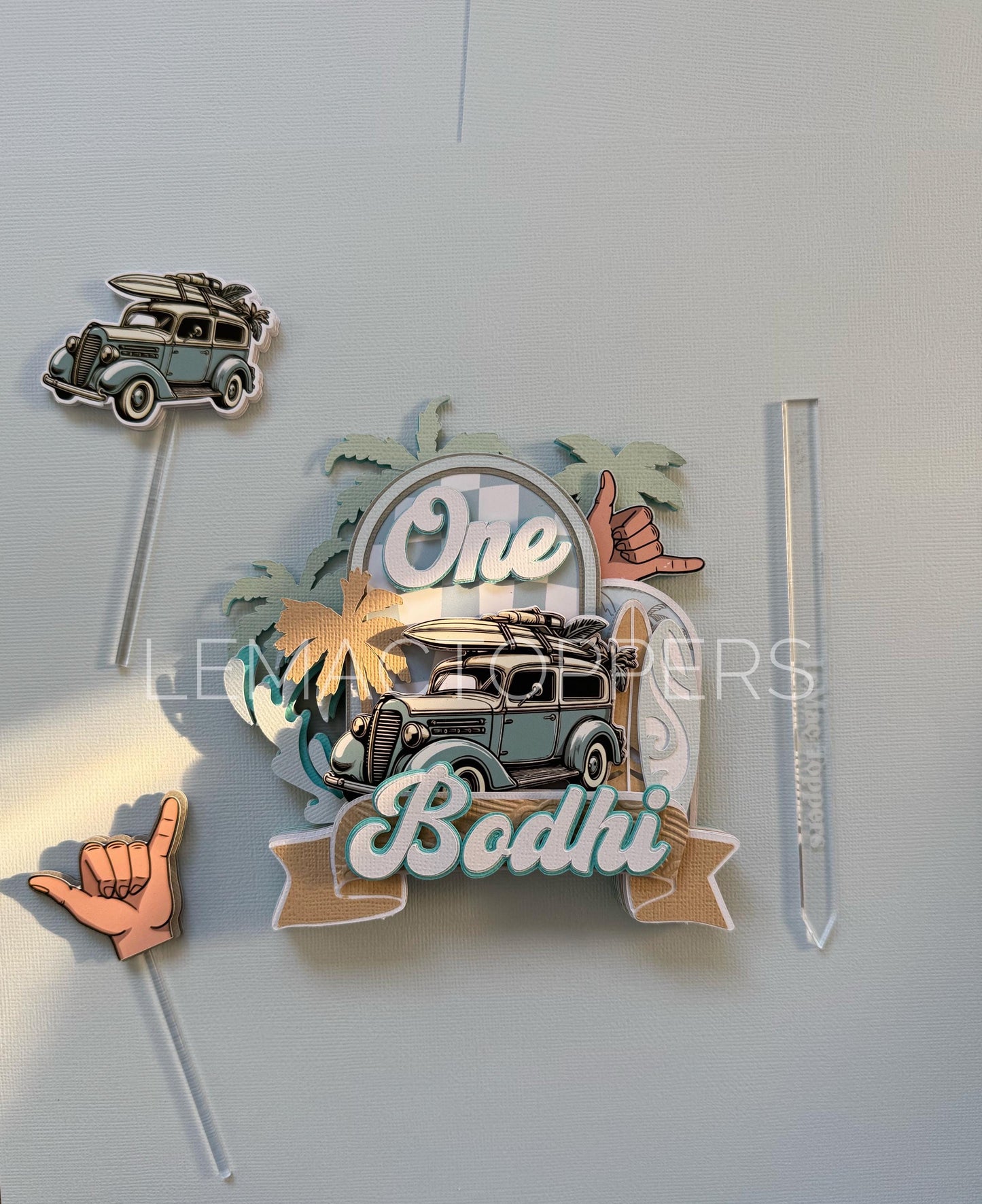 Surf Cake Topper