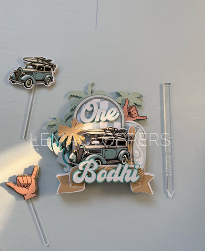 Surf Cake Topper