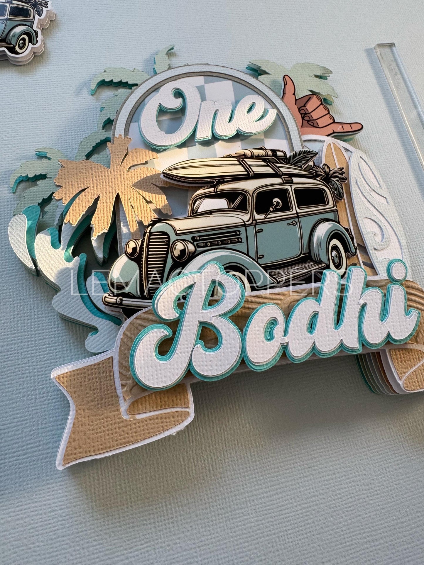 Surf Cake Topper
