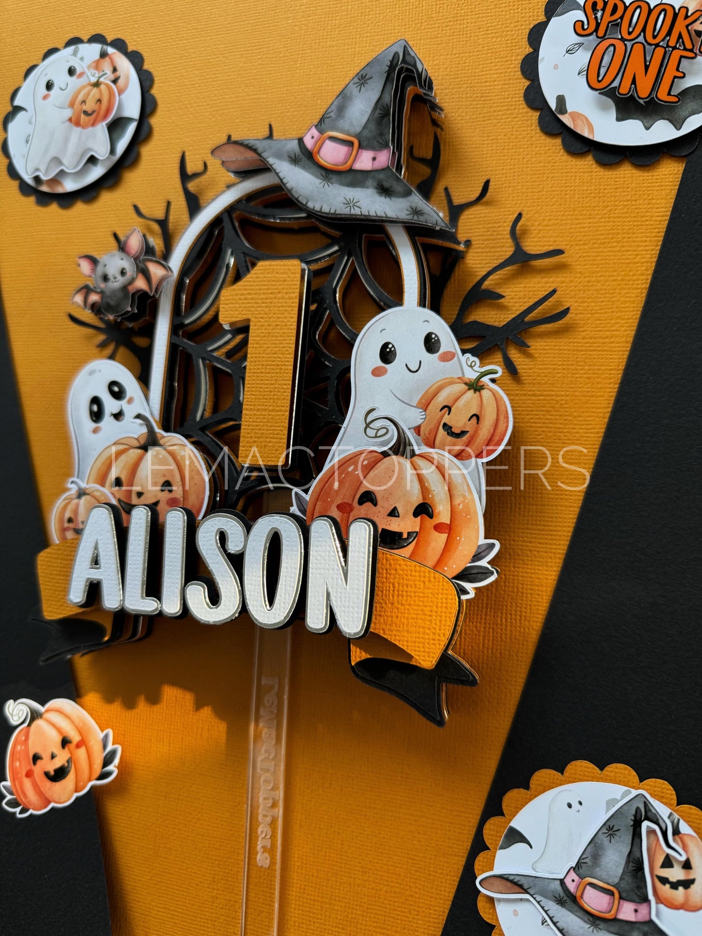 Spooky One Cake Topper