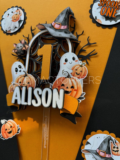 Spooky One Cake Topper