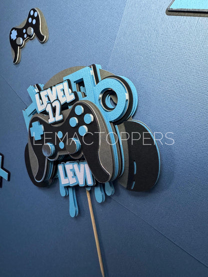Custom Gamer Cake Topper