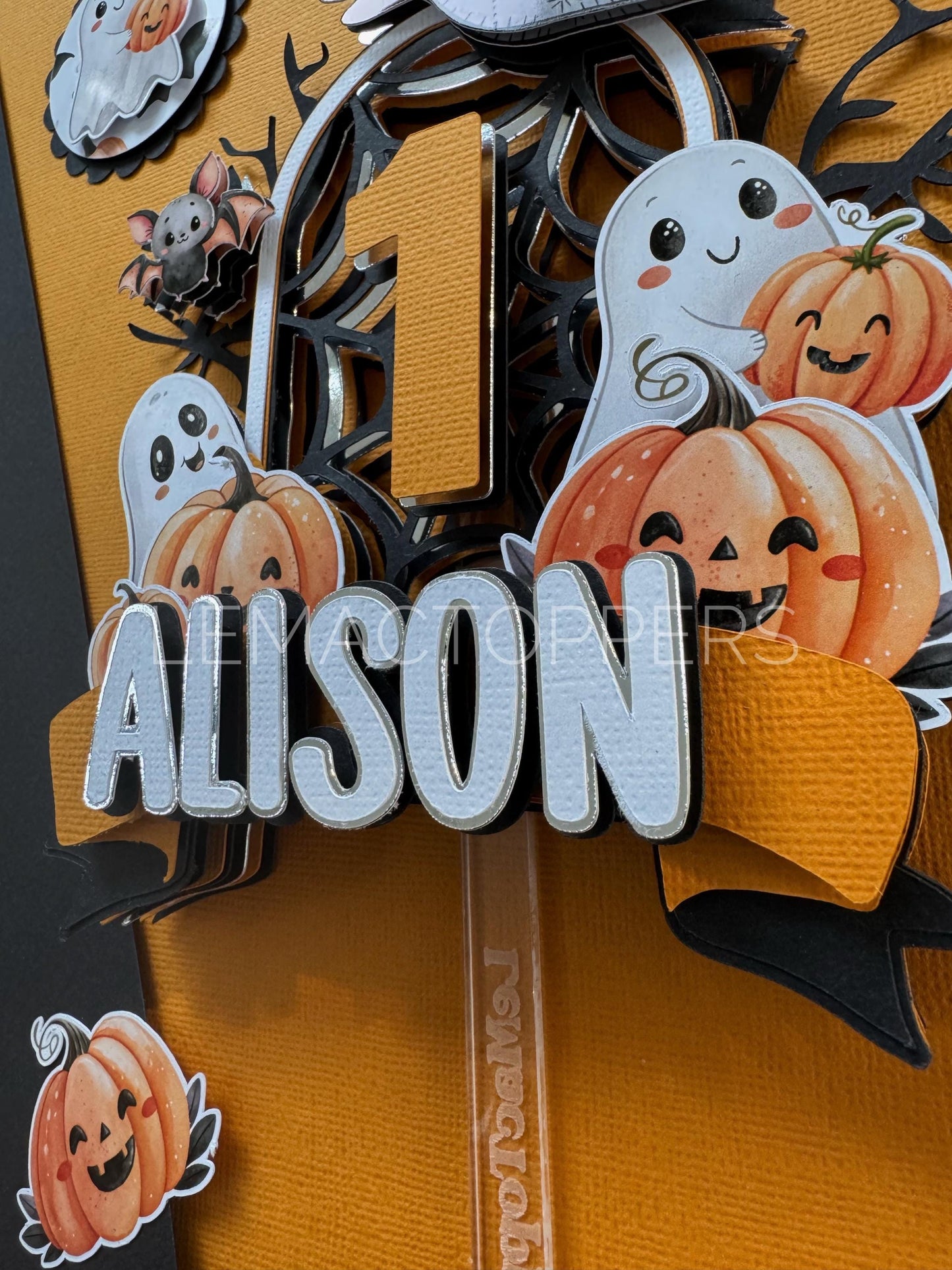 Spooky One Cake Topper