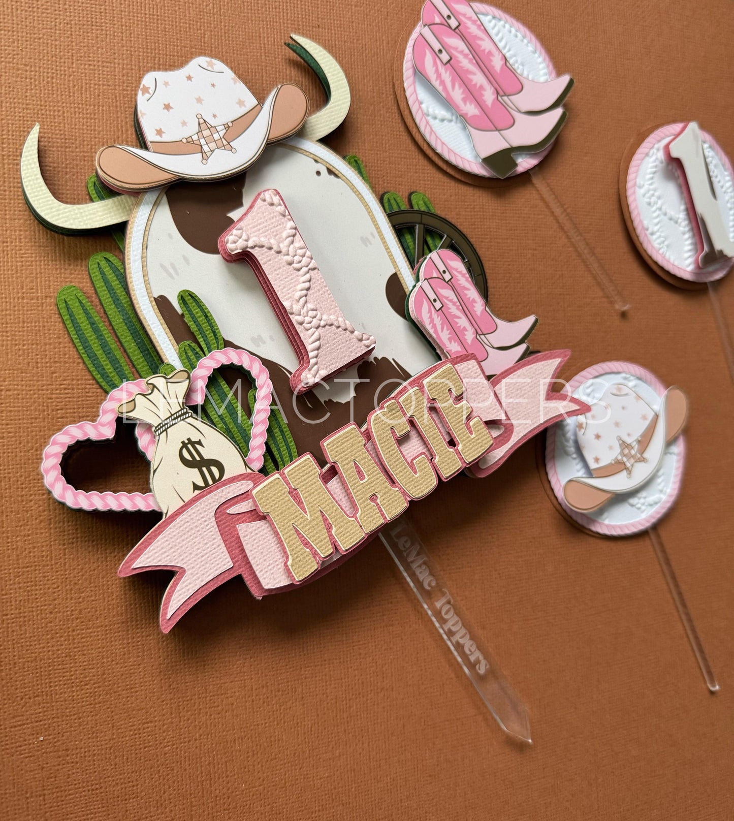 My First Rodeo Cake Topper