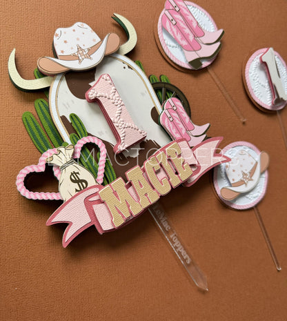 My First Rodeo Cake Topper