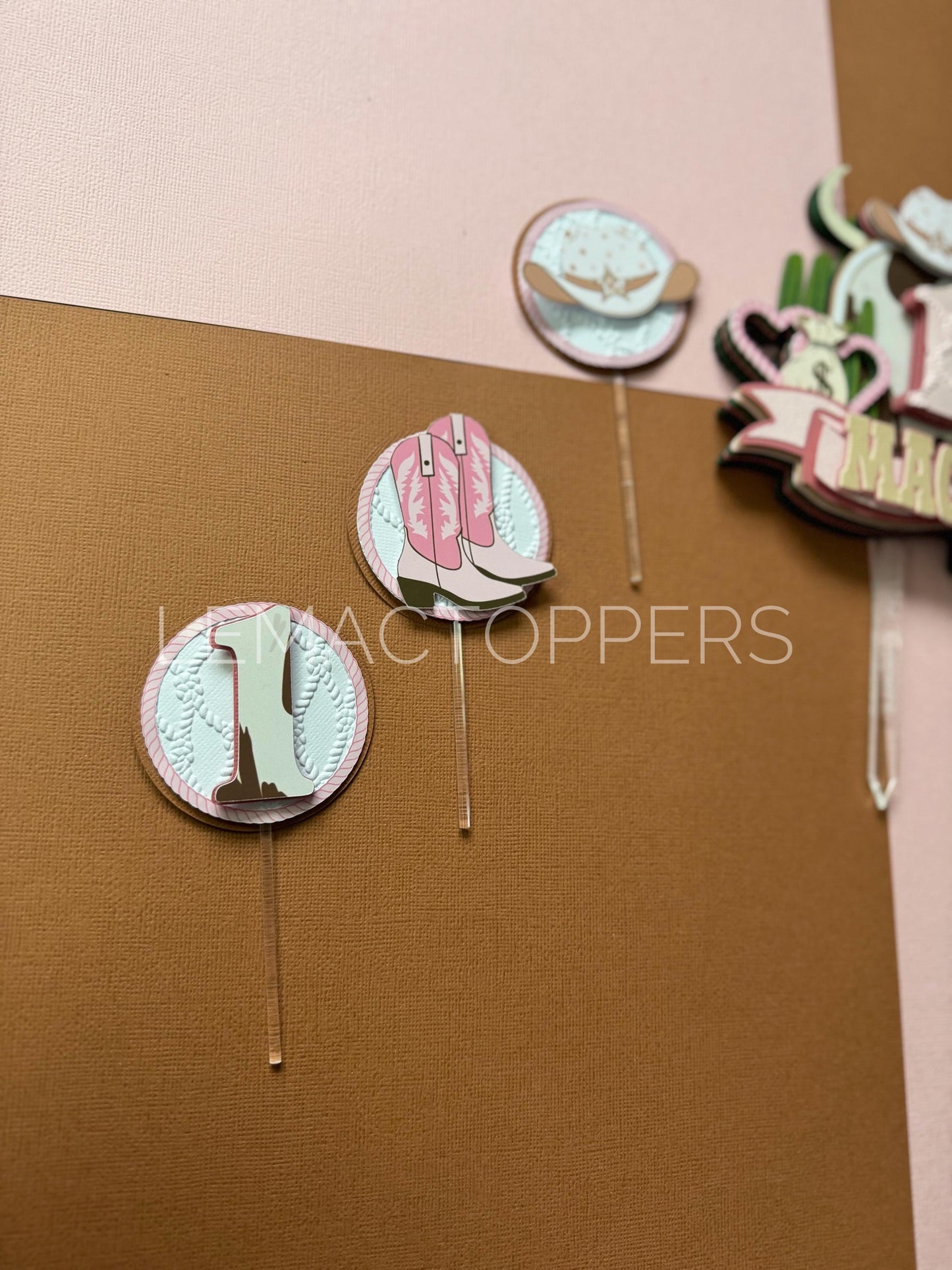 Rodeo Cupcake Toppers