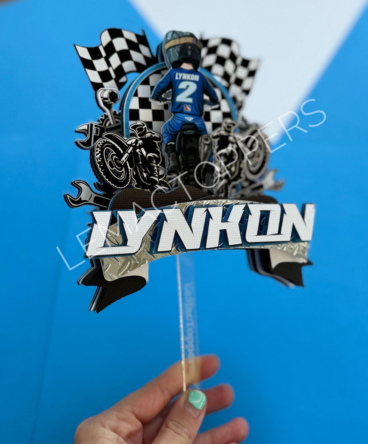 Dirtbike Cake Topper