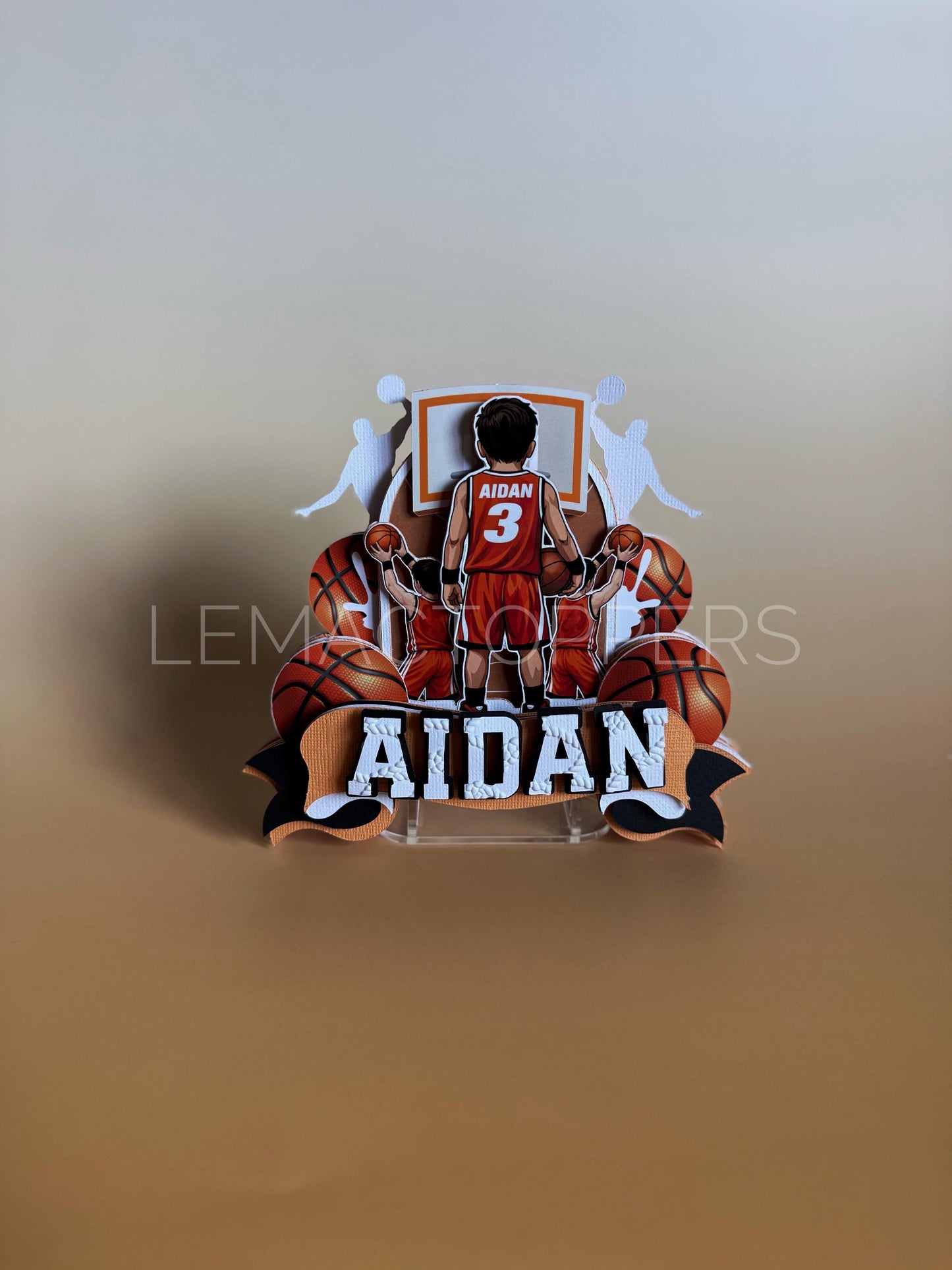 Basketball Cake Topper