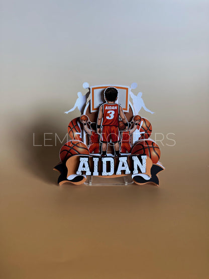 Basketball Cake Topper
