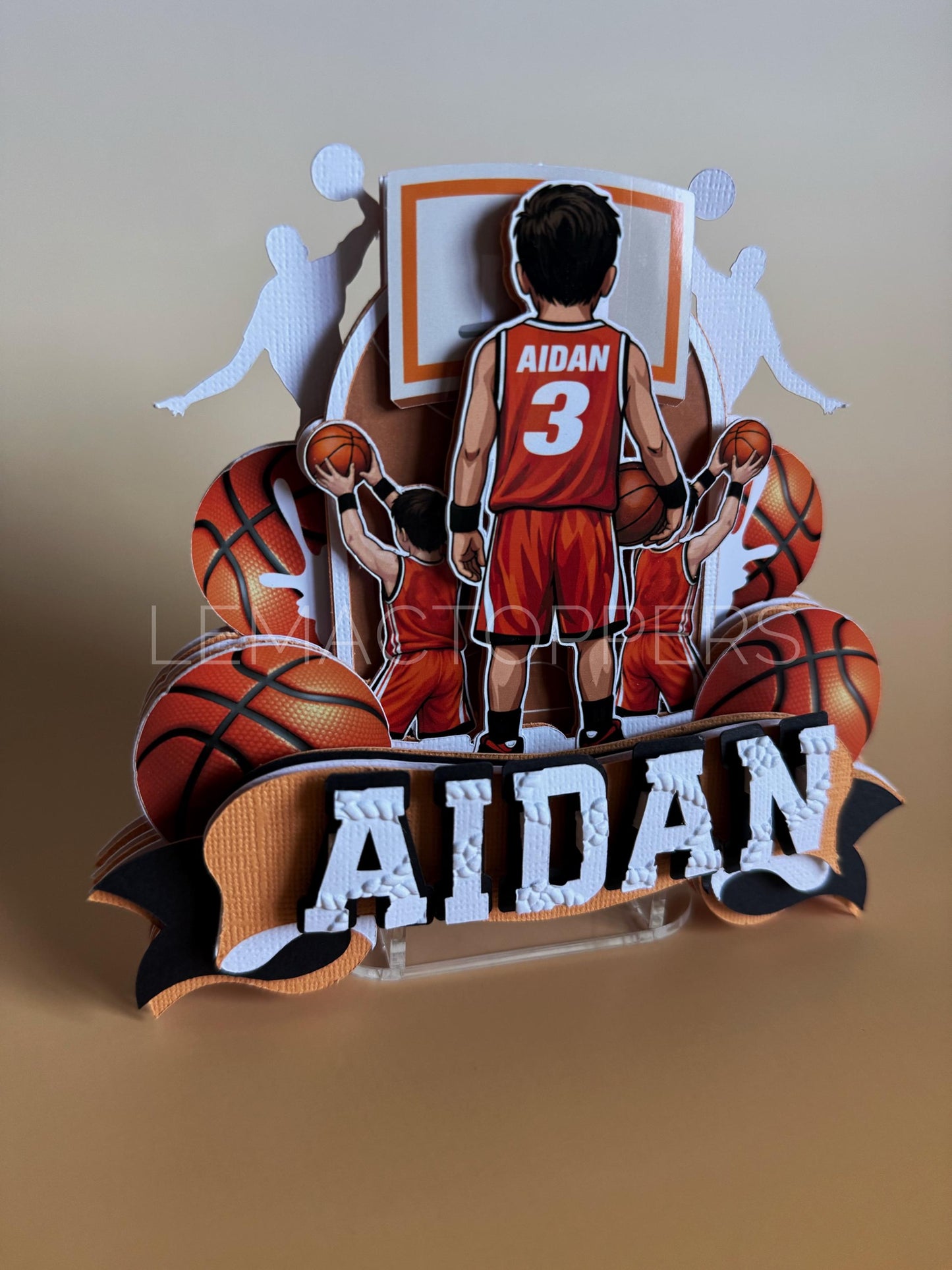 Basketball Cake Topper