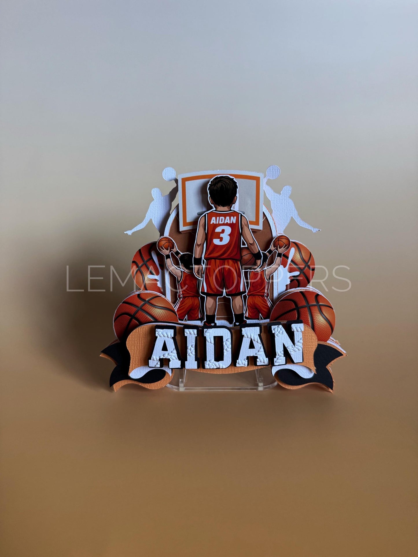 Basketball Cake Topper